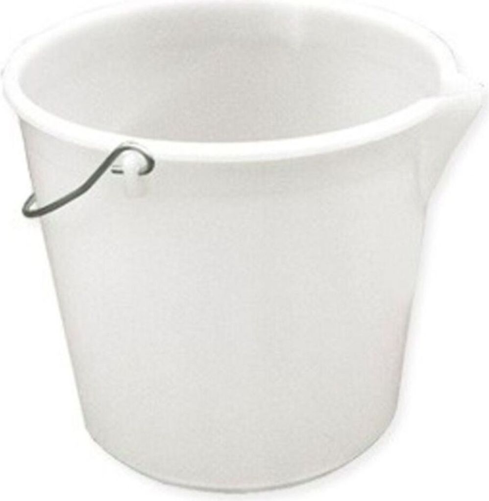 Eimer weiß 14 l ohne Deckel, mit Tülle