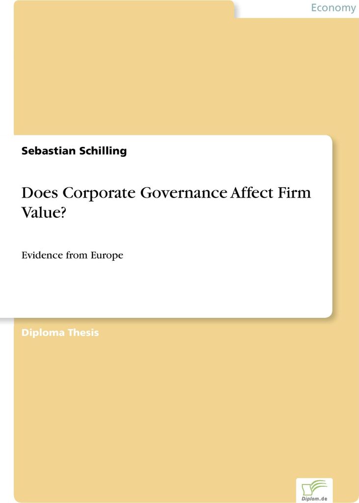 Beeinflusst Corporate Governance den Unternehmenswert?