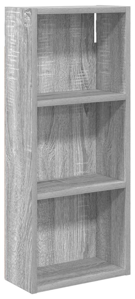 vidaXL Badezimmer-Wandschrank mit Regal Graues Sonoma 30 x 14 x 70 cm