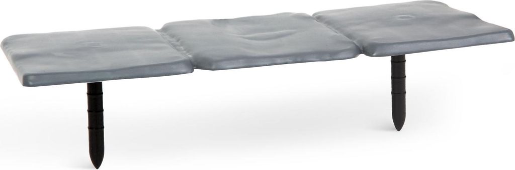 4x Beeteinfassung / Raseneinfassung / Gartenbegrenzung – Kunststoff-Garteneinfassung in Steinoptik – 24,5 x 10 cm – Grau – 4 Stück pro Set...