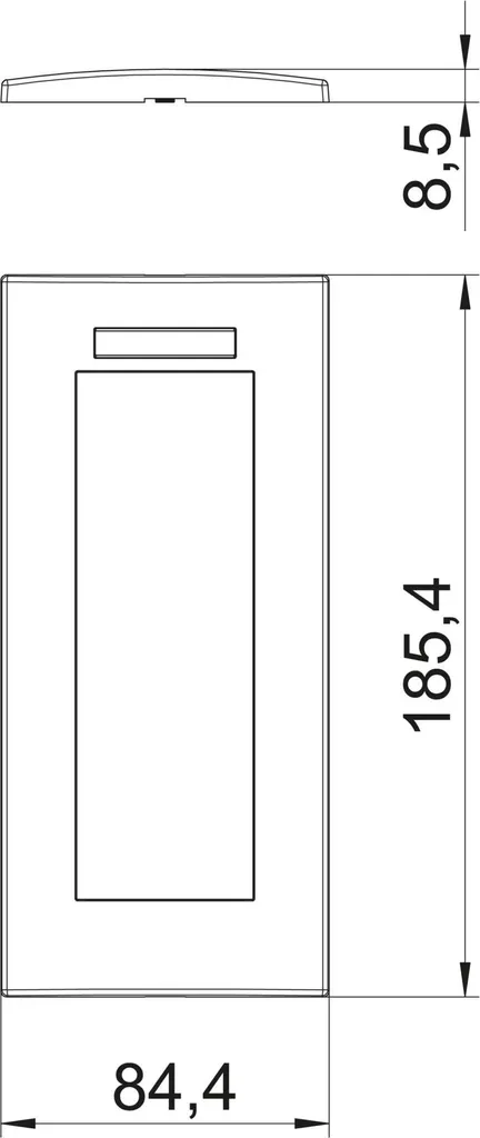 Cadre de finition triple pour Module 45 OBO Bettermann AR45-BSF3 RW