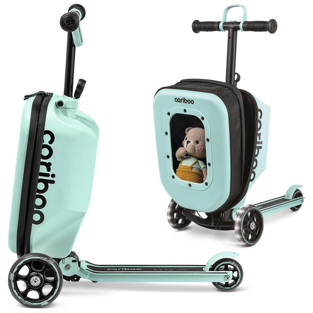 Dreirad-Roller mit Koffer Cariboo iTravel (minze)