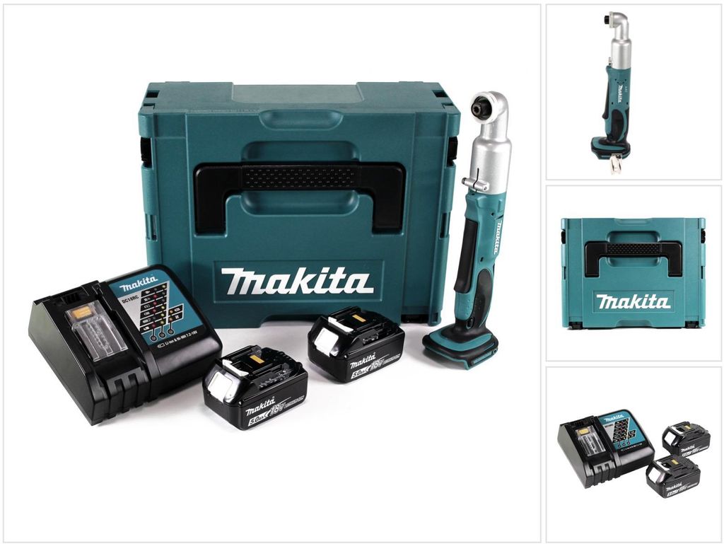 Makita DTL 061 RTJ Akku Winkelschlagschrauber 18V 1/4" 60Nm Produktbild 