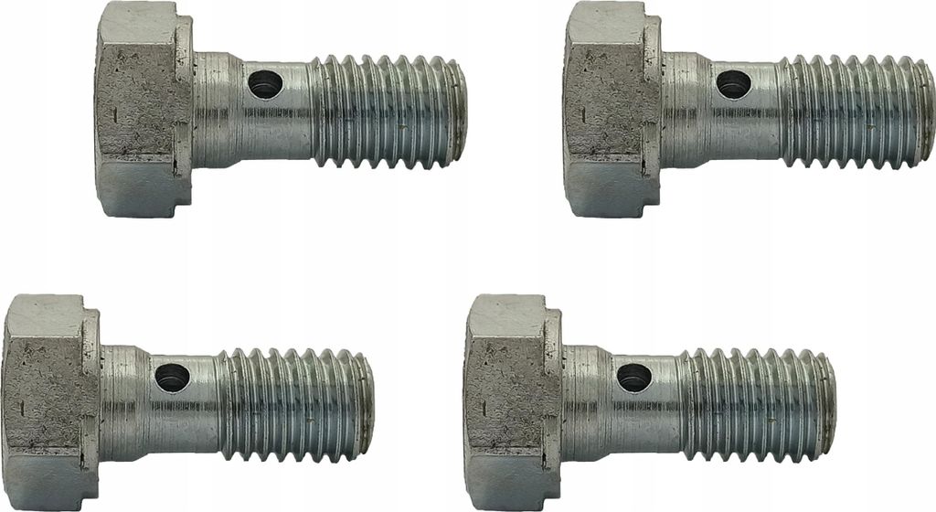 4x Durchgangsschraube – Überlaufschraube – Banjo – für Ösen M10x1,5 – verzinkt; SR-09