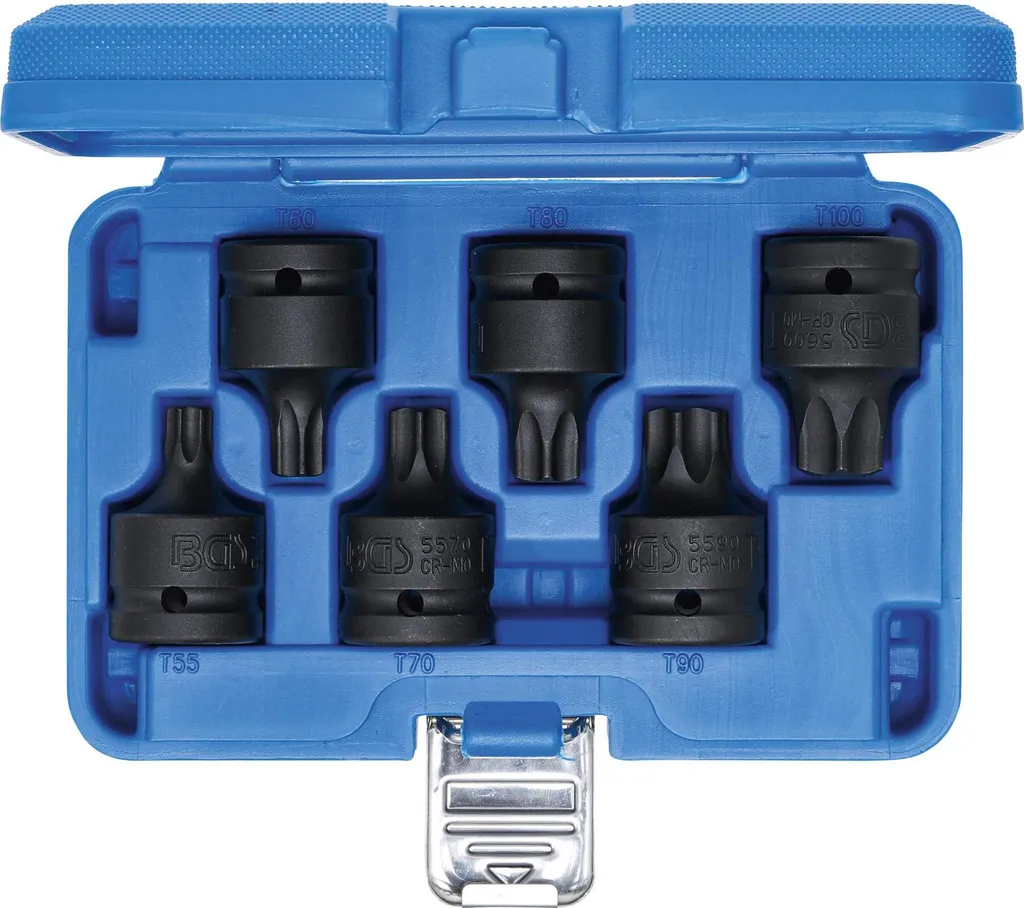 Coffret de Douilles Tournevis Torx Résistant pour Clé à Choc 3/4 BGS - 8