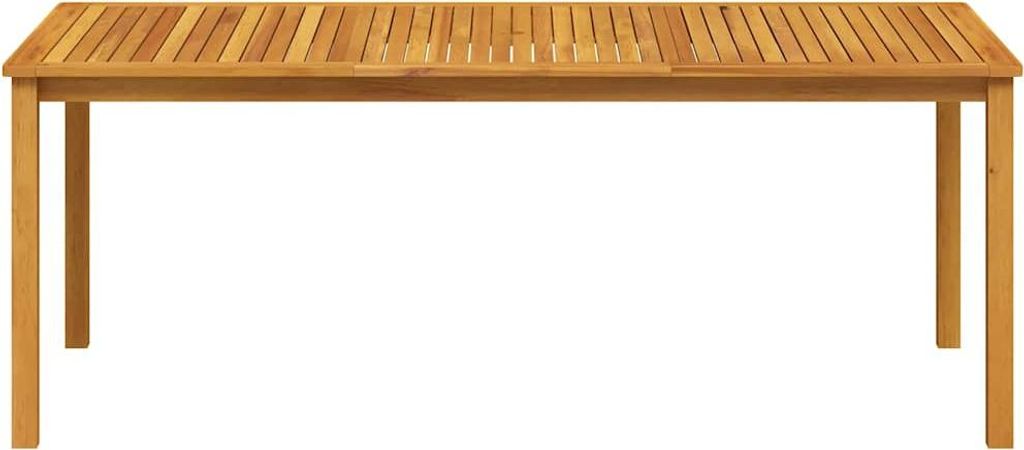 A product shot of a wooden table on a white background.