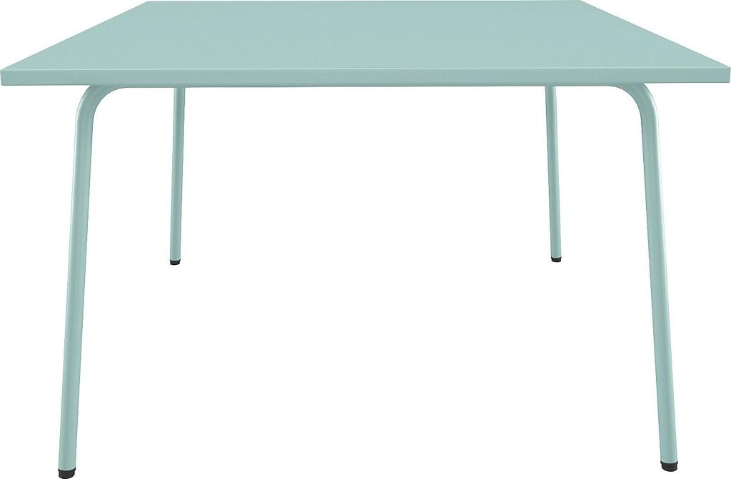 Quadratischer Metall-Gartentisch 120 cm lang - Mandelgrün - MIRMANDE by MYLIA