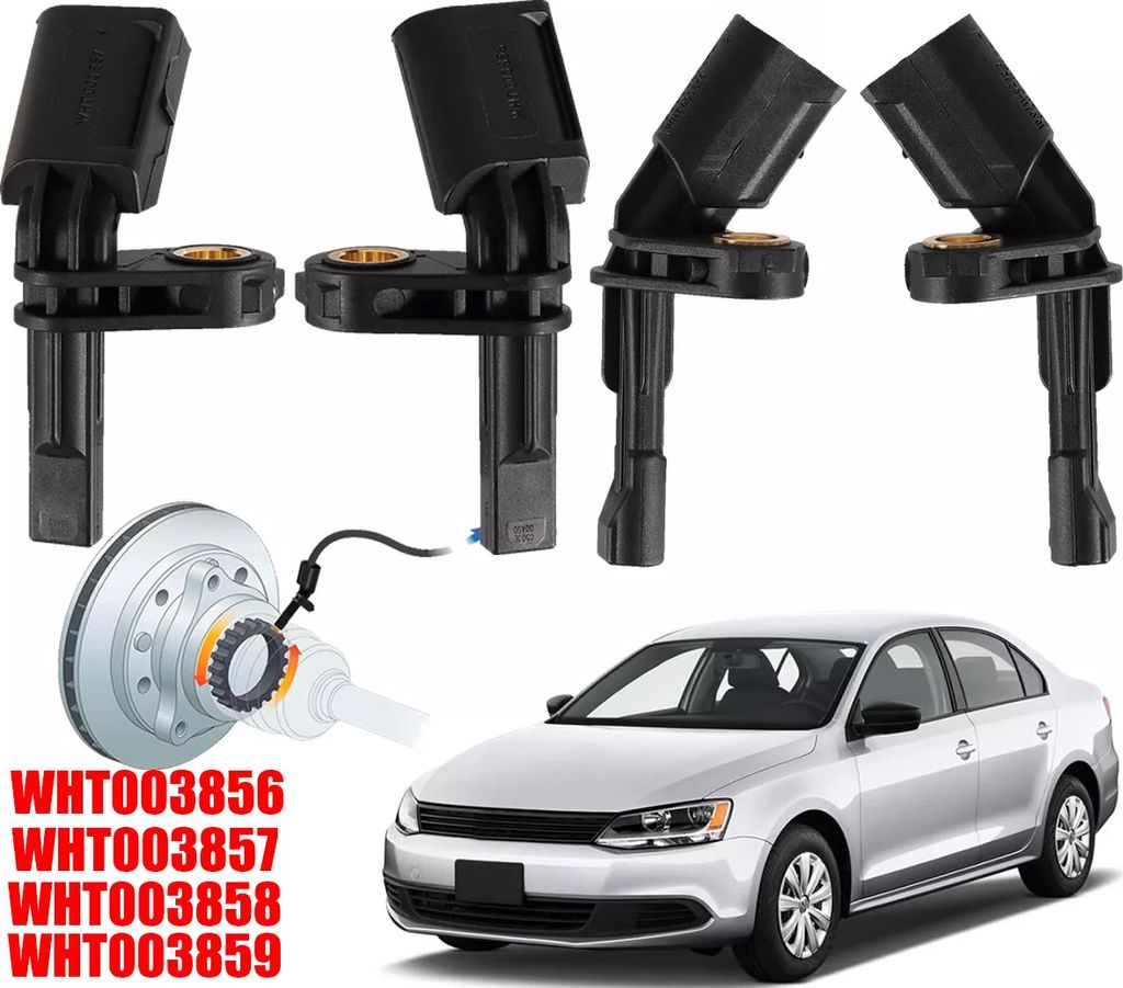 4 X ABS Sensor Raddrehzahl Für AUDI TT VW Golf 5 PASSAT Produktbild 1
