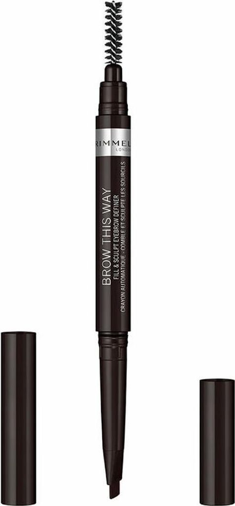 Rimmel London Brow This Way Lápiz De Cejas 04-Soft Black 0,25g
