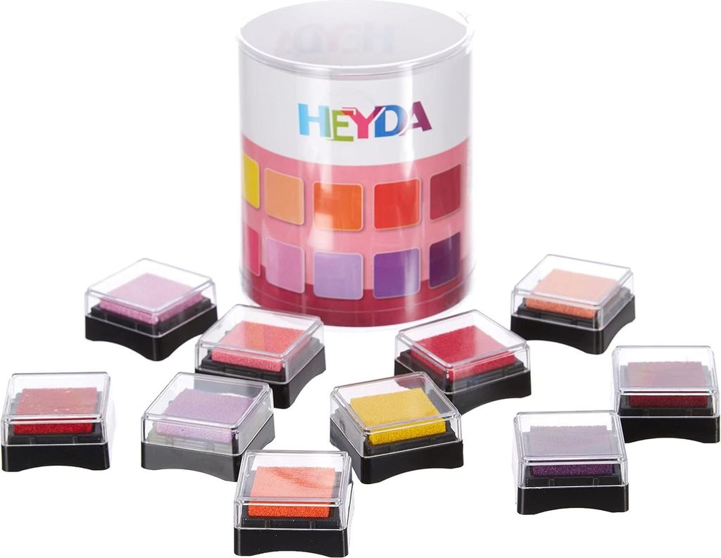 HEYDA Stempelkissen Set "Sunrise" Klarsicht Runddose 10 Produktbild 