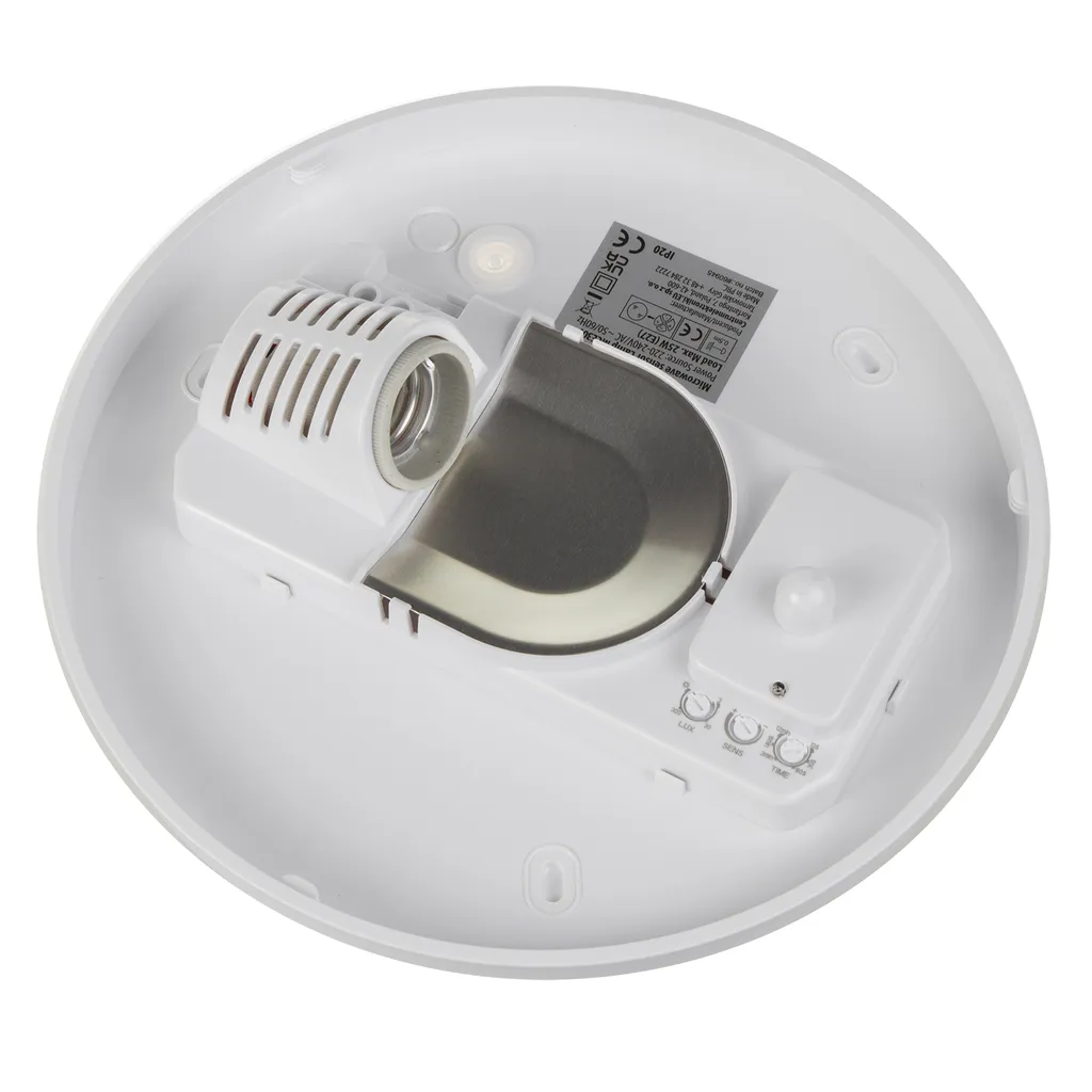 Plafonnier avec capteur micro-ondes et diffuseur PMMA Maclean MCE309