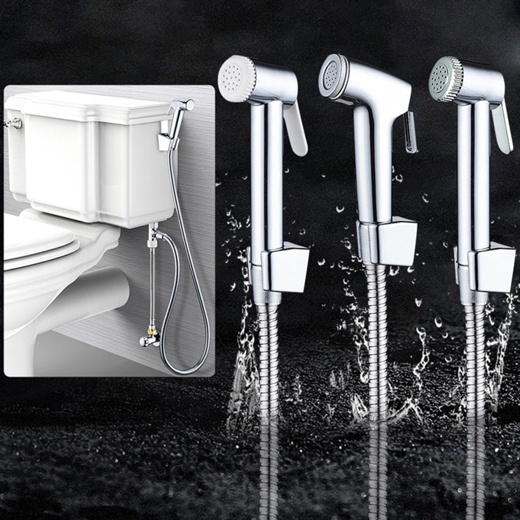 Toilette Handheld Bidet Spray Shattaf Sprayer Duschschlauch Rackboden Reinigungsset Set