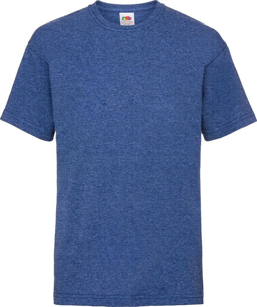 Fruit of the Loom Kinder T-Shirt, kurzärmlig BC329 (9-11 Jahre (140)) (Retro Royal meliert)