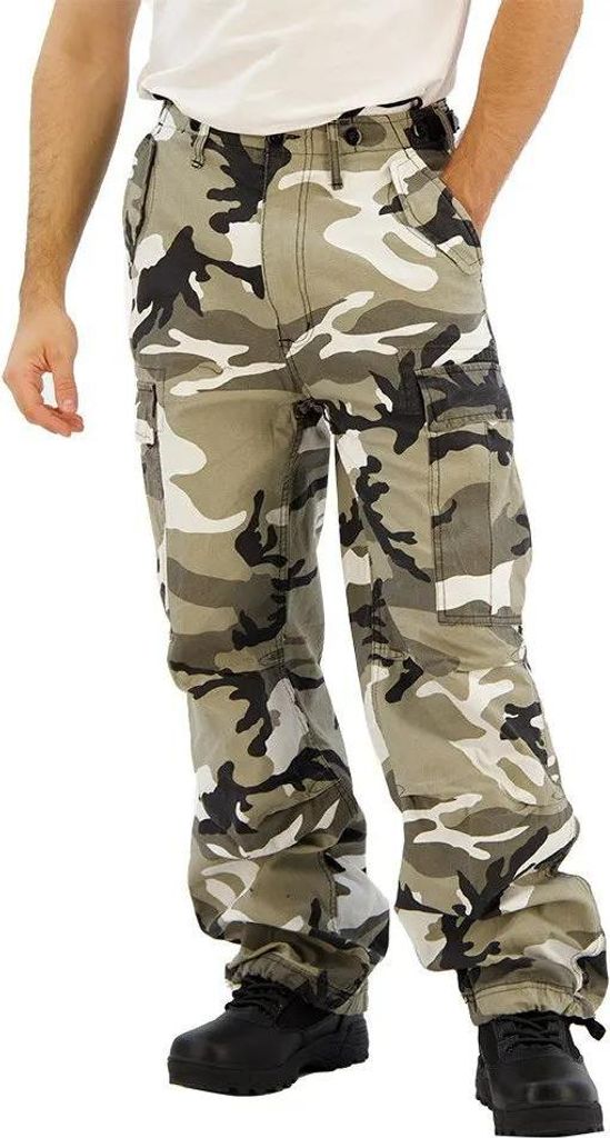 Brandit M65 Vintage Cargo Army Hose snow camo - M Zdjęcie produktu 