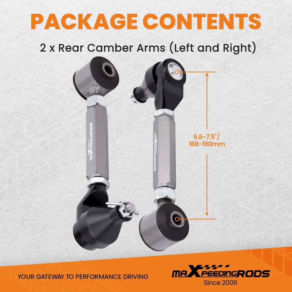 Bras de carrossage arrière réglable pour Honda : solution angle 257mm - 3