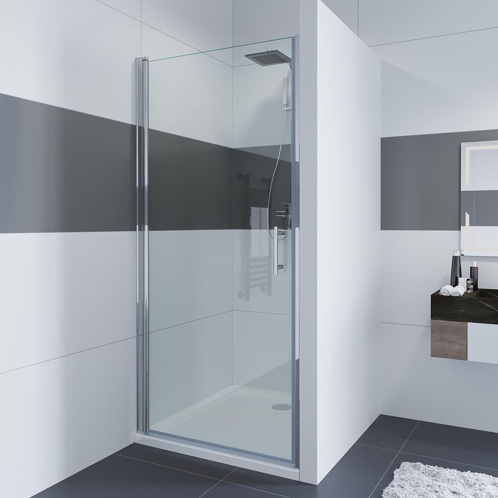 Duschtür 100cm Pendeltür Dusche Nischentür Drehtür Produktbild 