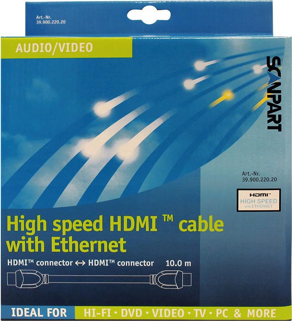 Scanpart Hdmi Kabel High Speed En Ethernet 10m