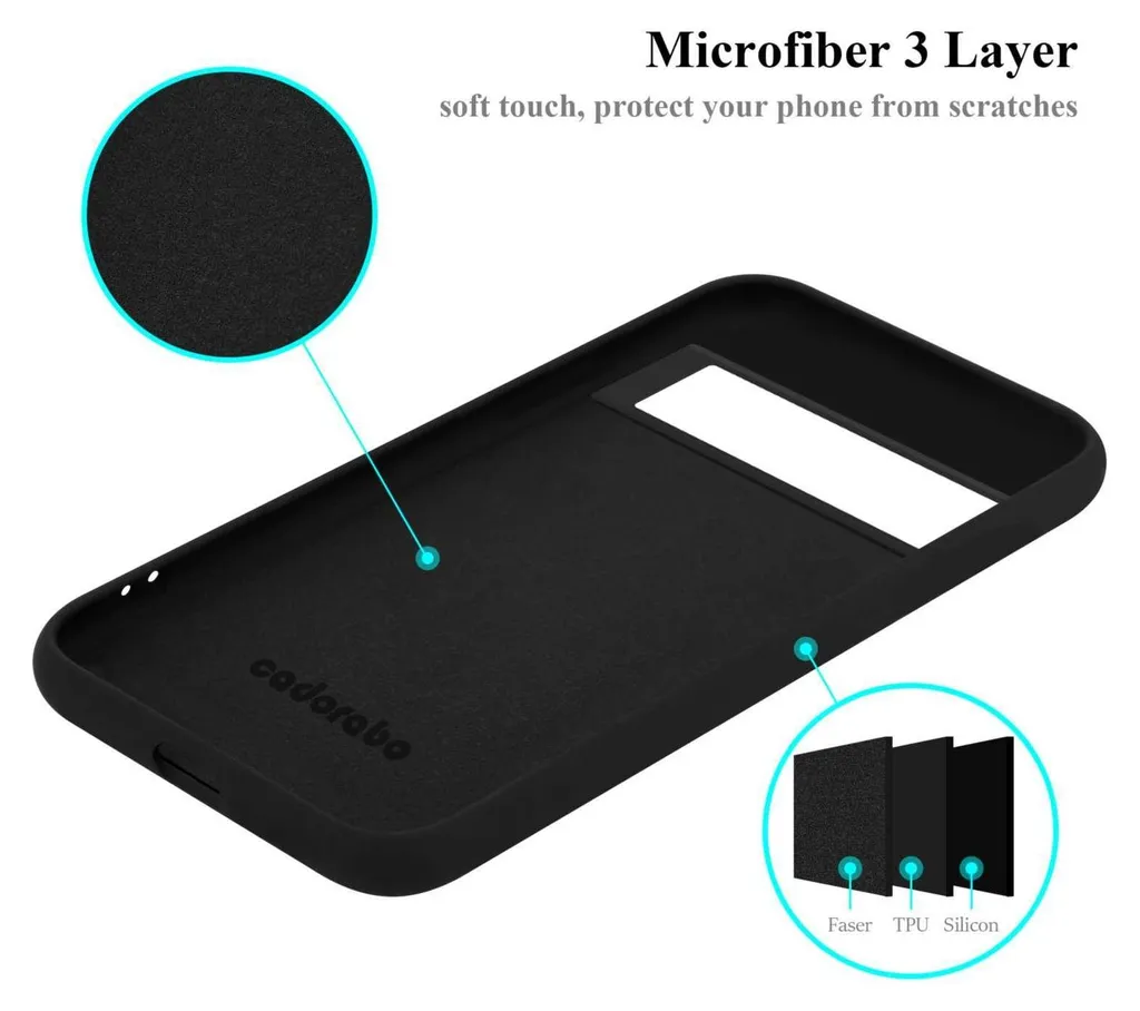 FTRONGRT Cover per Google Pixel 6, Custodia Protezione in