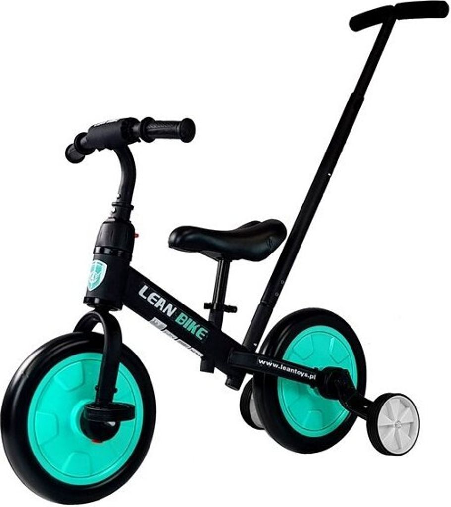 Leantoys LEANToys 3in1 Dreirad schwarz-grün