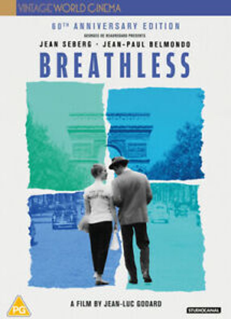 Breathless DVD (2020) Jean-Paul Belmondo, Godard (DIR) cert PG