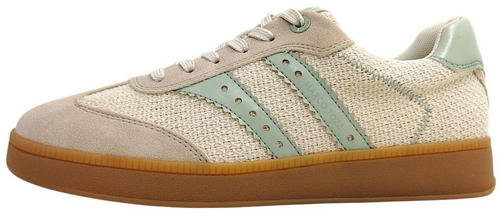 Marco Tozzi sportlicher Schnürer Beige in Gr. 37