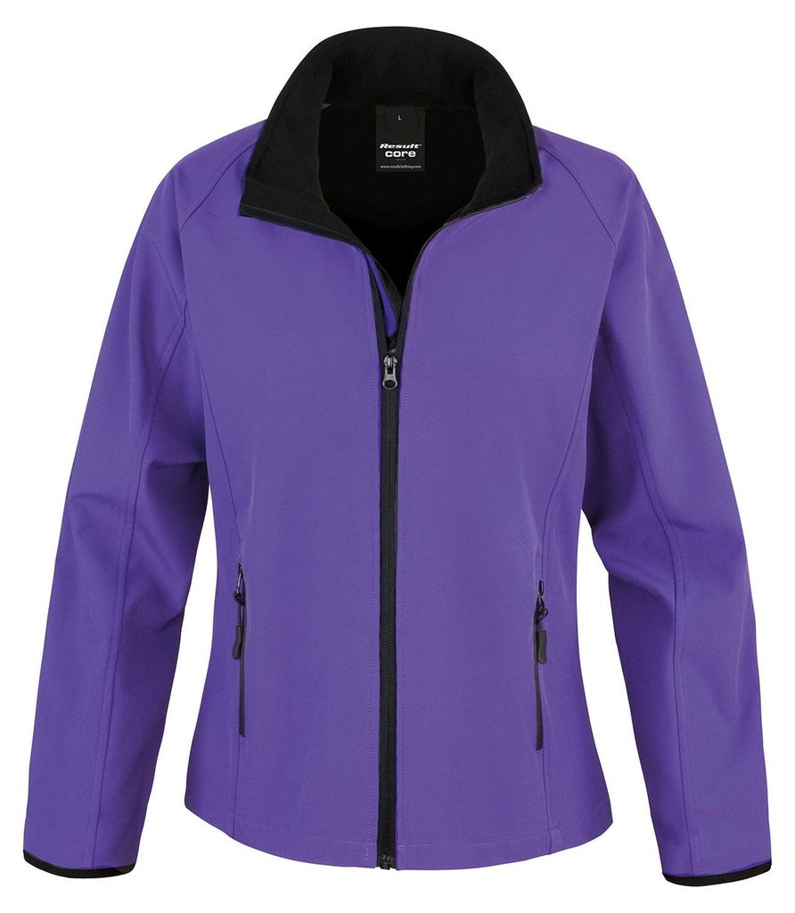 Result Core - Softshelljacke für Damen PC7402 (XL) (Violett/Schwarz)