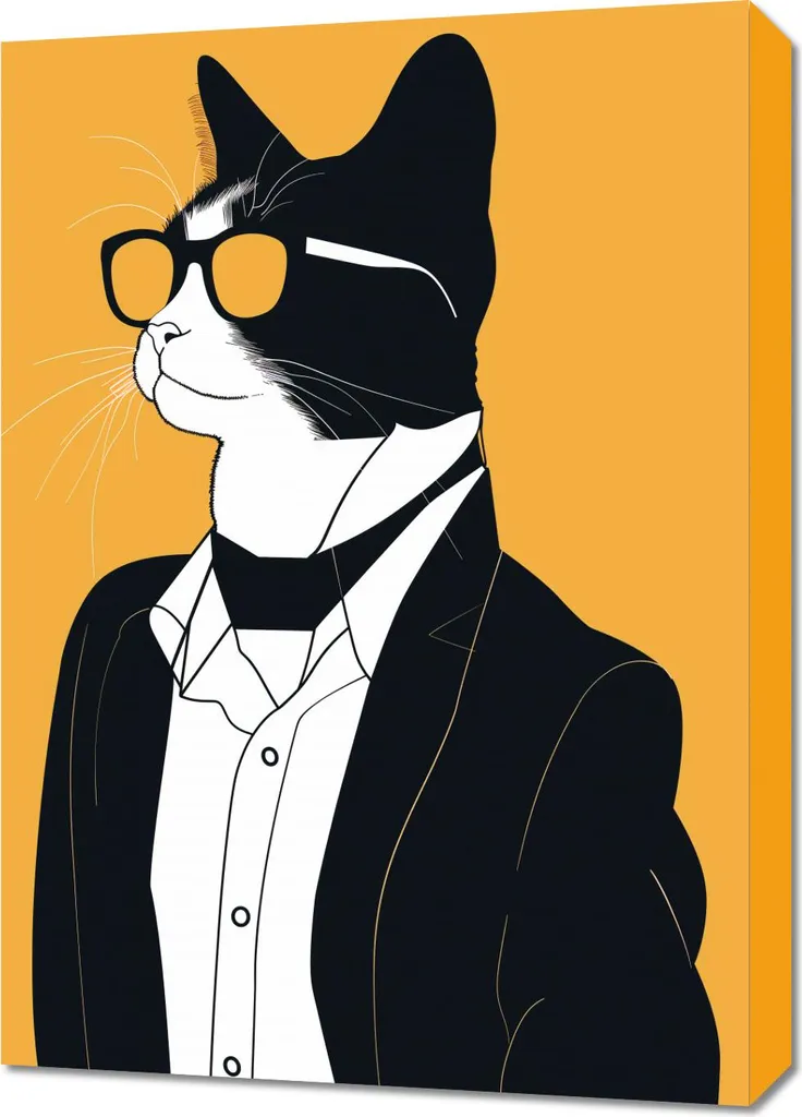 Affiche Monsieur 50x70 cm - Décoration murale design pour intérieur chic