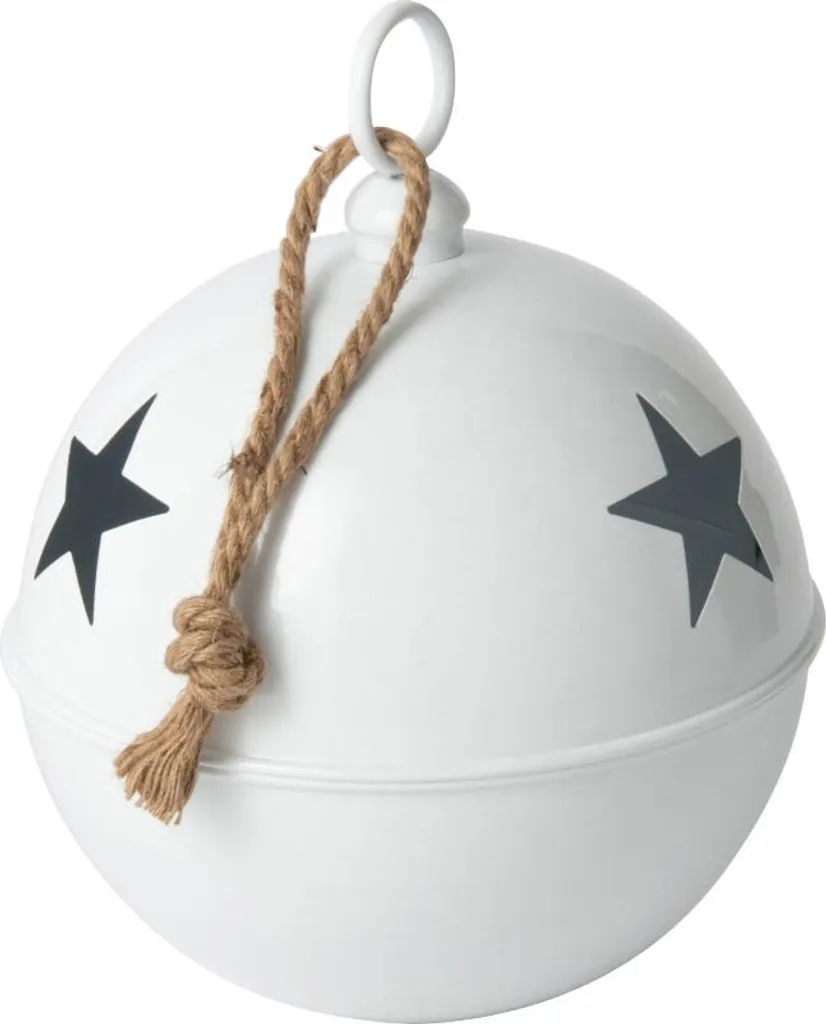 Boule de Noël Incassable en Fer Blanc - Fini Brillant J-Line Durable