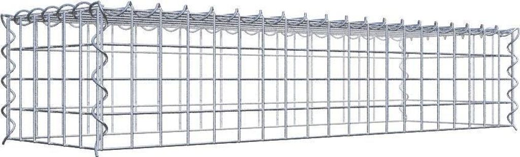 Anbaugabione Typ 3 100 cm x 20 cm x 30 cm (L x H x T), Maschenweite 5 cm x 5 cm, Spirale
