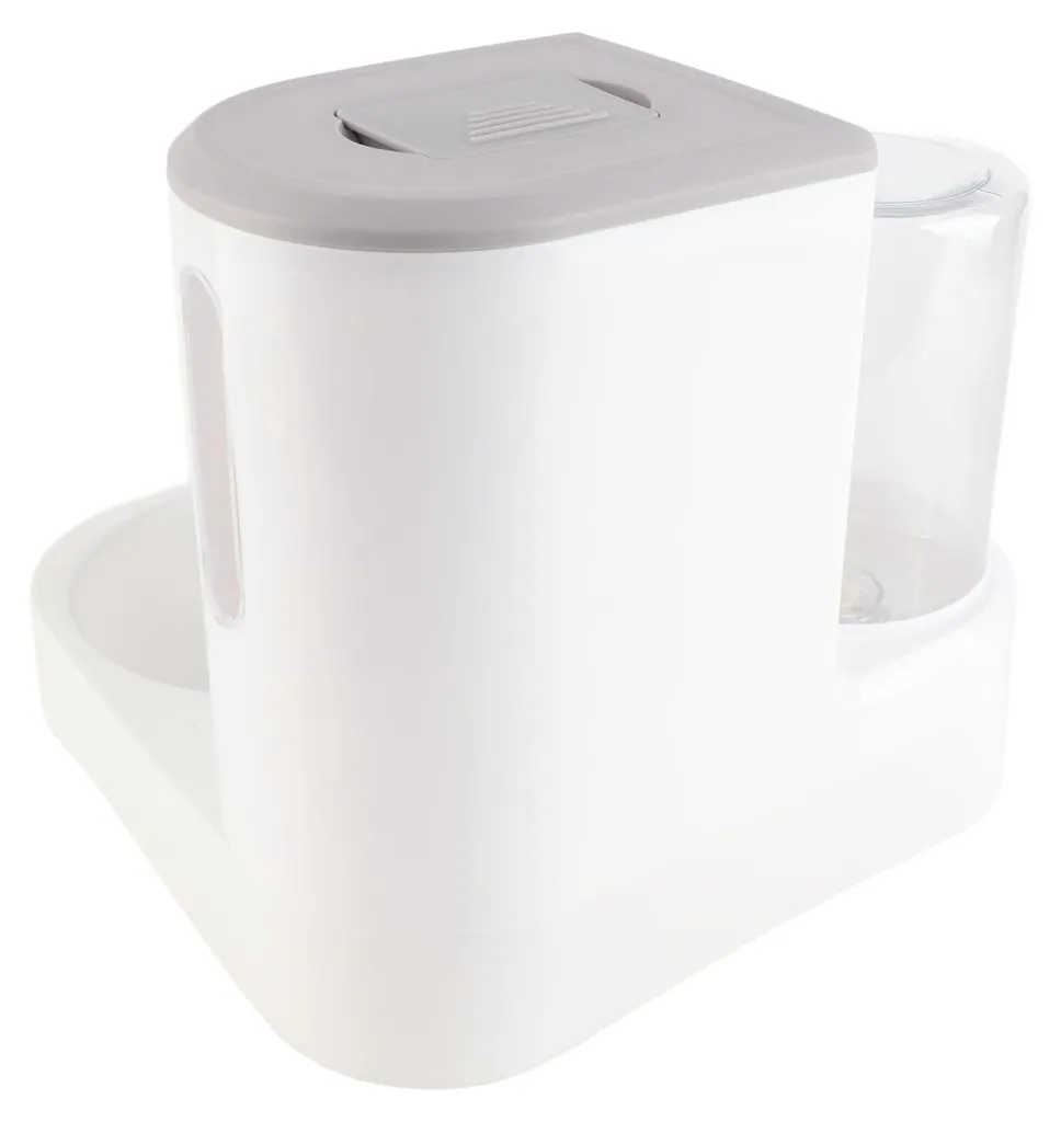 Distributeur automatique 2-en-1 nourriture et eau pour chat et chien
