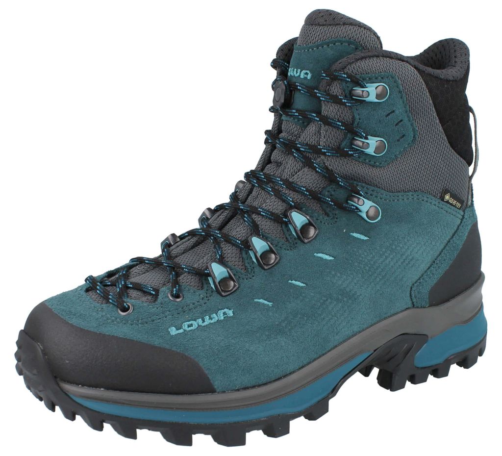 LOWA Randir GTX Mid Damen Wanderstiefel blau Veloursleder - Produktbild 