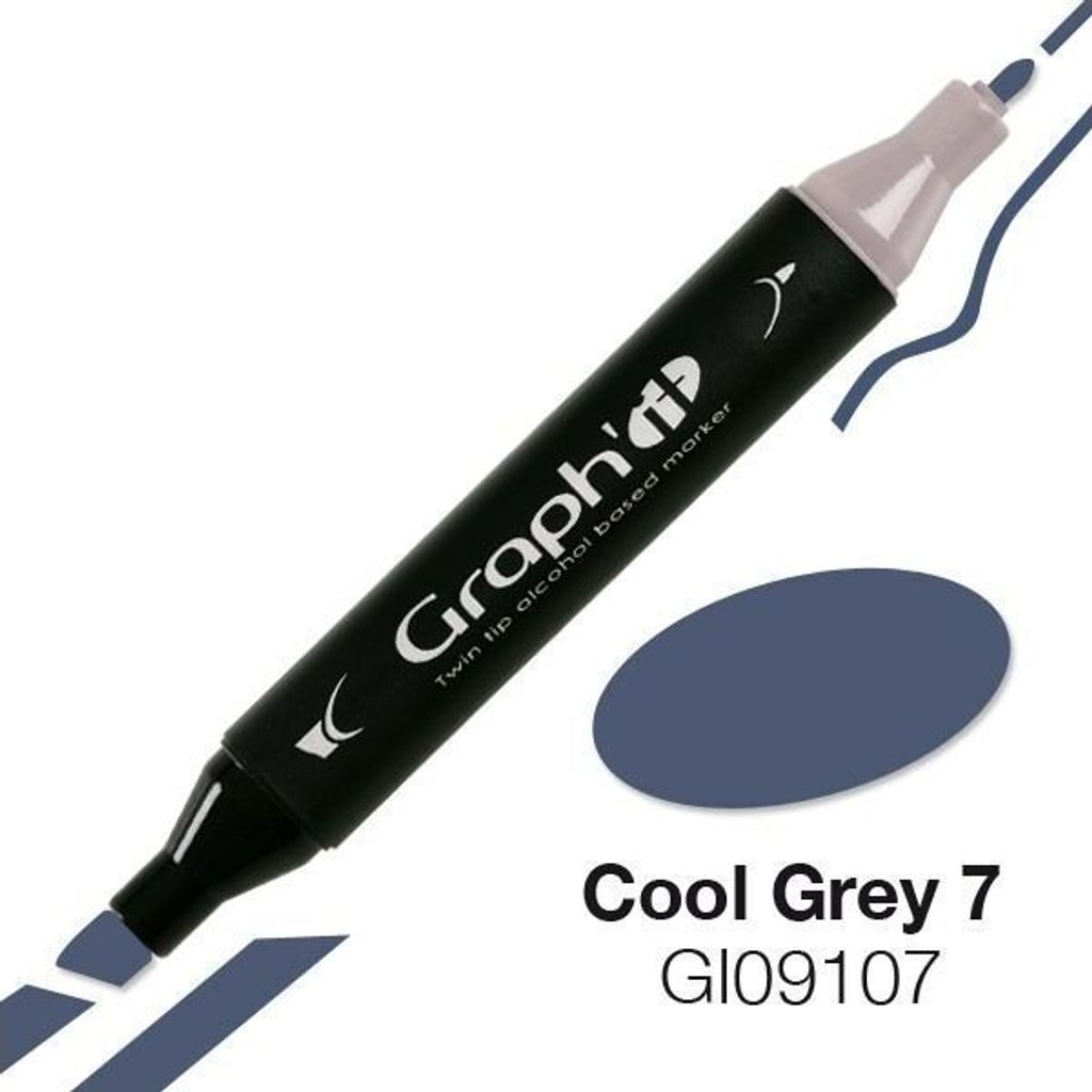 Graph'It Marker mit Doppelspitze - Grau kalt 7 Produktbild 