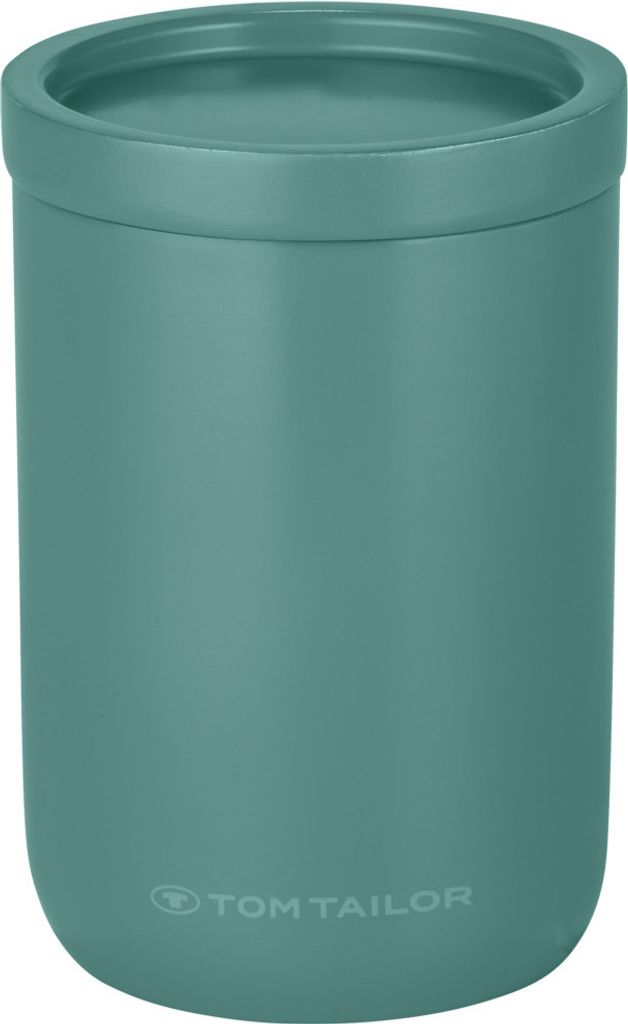 TOM TAILOR Aufbewahrungsbox mit Deckel Grün | Wattedose, Organizer Box, Mini Dose, Organizer Schminke, Kosmetikdose, Ordnungsboxen, Aufbewahrung B...