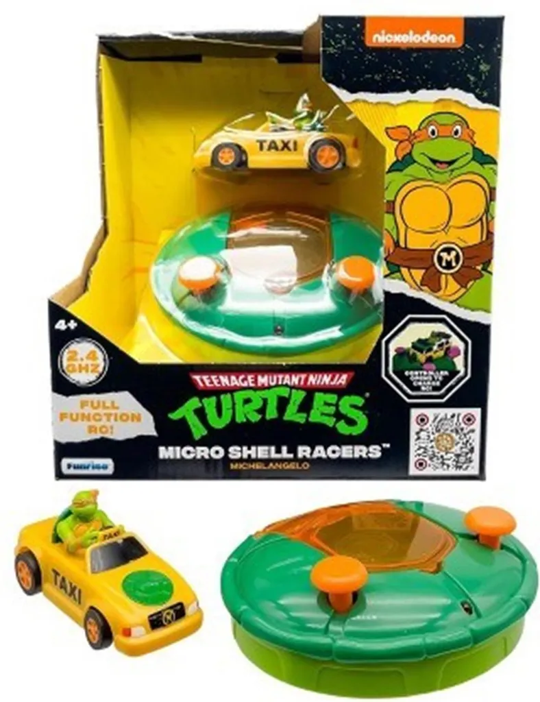 Voiture RC Michelangelo Ninja Turtles - Modèle Robuste avec Pneus Grip