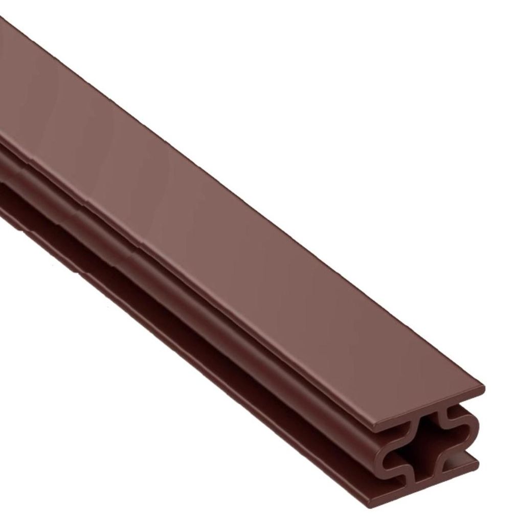 INF 2er Set I förmige Türdichtung EPDM Schaum 100cm Selbstklebend Türen Braun