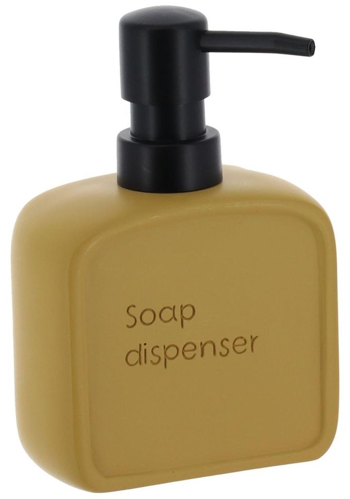 TENDANCE | Spenderflasche - Flüssigseifenspender - Seifenspender - grün - 225 ml - aus Polyresin - Lotionspender - Praktisch - modern - Badezimmer