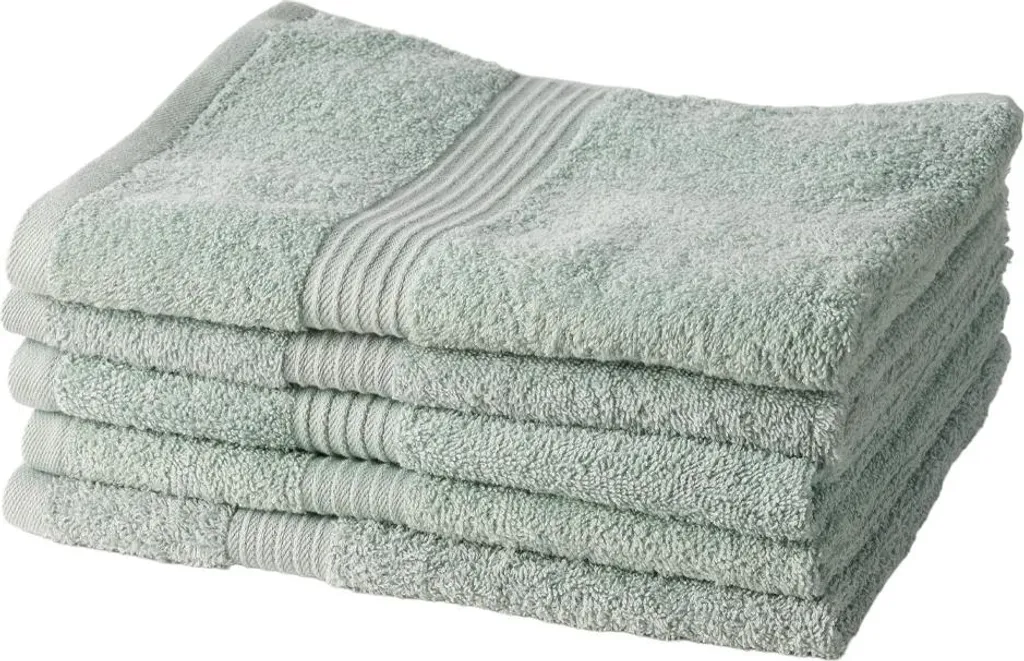 PandaHome Set di asciugamani in cotone, 4 teli da bagno, 100% cotone, ad asciugatura rapida, morbido, assorbente, 500 g/m² (beige