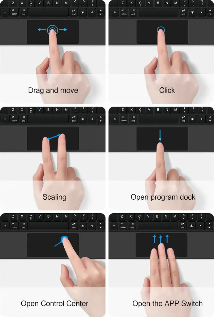 Clavier Bluetooth et Coque iPad Pro 12.9 avec Support Stylet Intégré