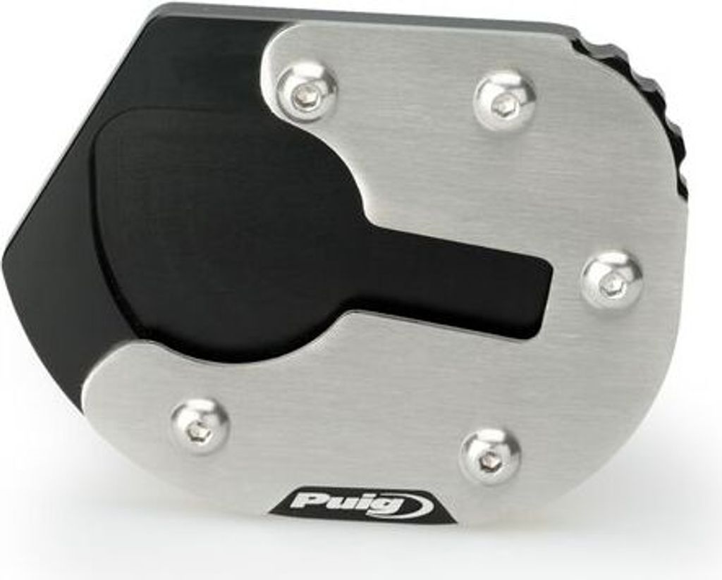 PUIG 20553N Fusstandverbreiterung mit Abgesenkter Aufhängung passend fuer BMW F700GS Schwarz