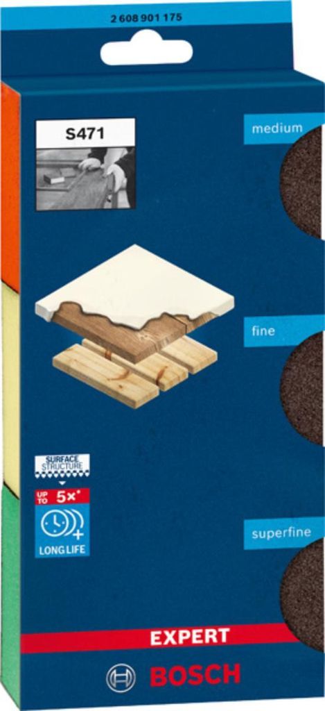Brúsna huba pre ručnú brúsku Bosch 69x97x26 mm, 3 ks Obrázok produktu 