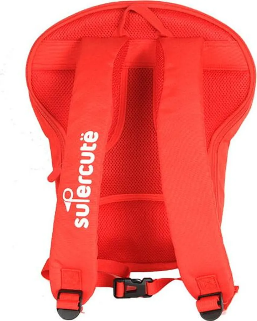 Zaino scuola "Calciatore del Monaco" rosso e bianco - 4