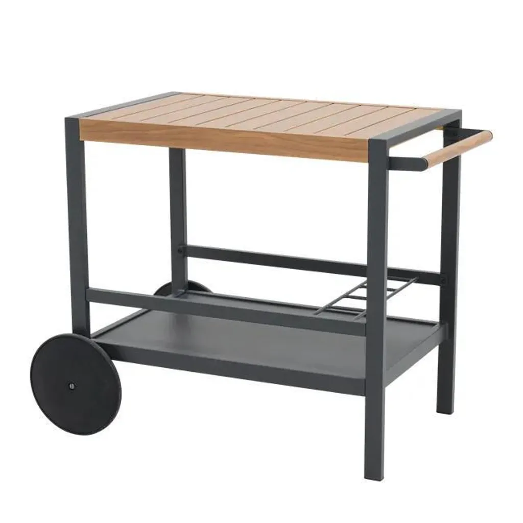 Table sur roulettes jardin 94x57.5 cm : gagnez de la place et de la mobilité