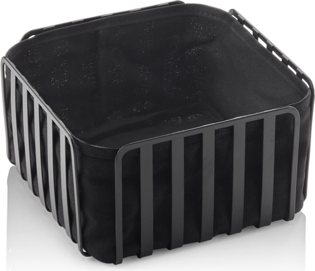 5x Buffet Korb Metall eckig schwarz 19 x 19 x 10,5 cm Produktbild 