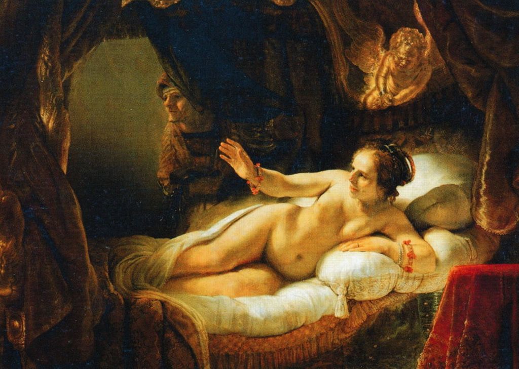 Kunstkarte Rembrandt "Danaë"