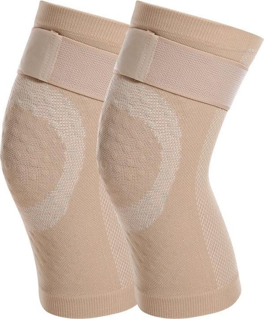 INF Sommerliche dünne Kniepolster - Atmungsaktiver & komfortabler Halt Beige XL