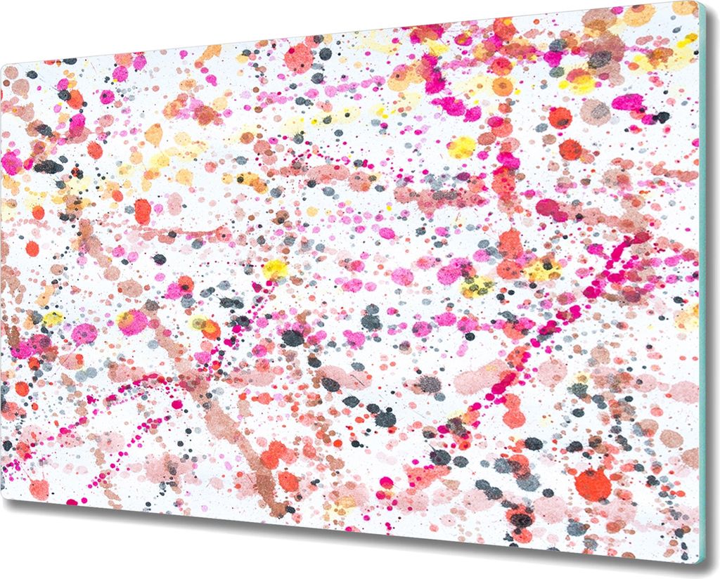 Coloray Kochplattenabdeckung Herdabdeckplatte 80x52 cm Hackbrett Schneidebrett Küchenbrett - Aquarelle