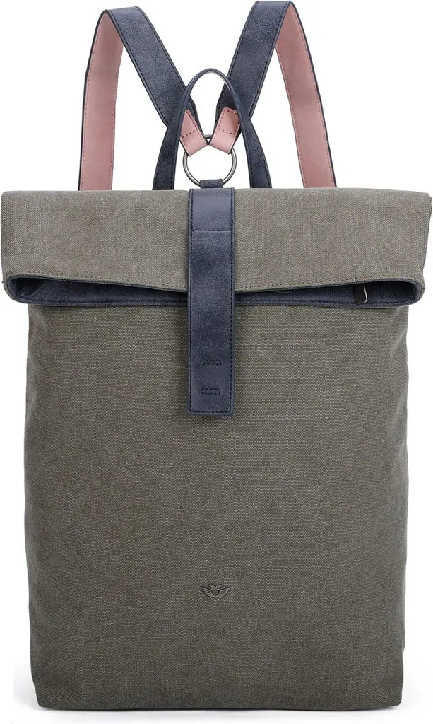 Fritzi aus Preußen Izzy03 Zaino Olive | Canvas Eco-Friendly Design