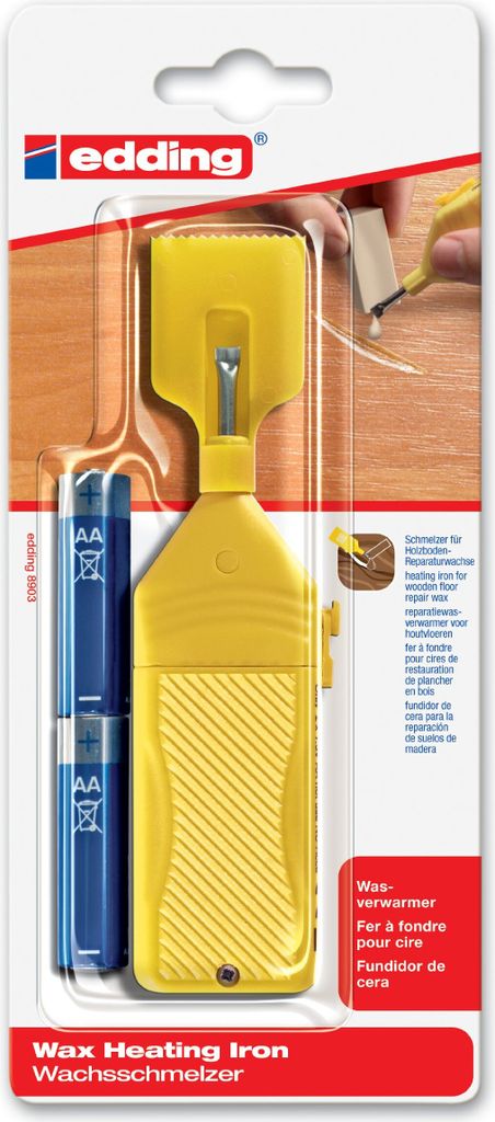 edding 8903 Wachsschmelzer - 1 Stück inkl. 2 Batterien - Produktbild 