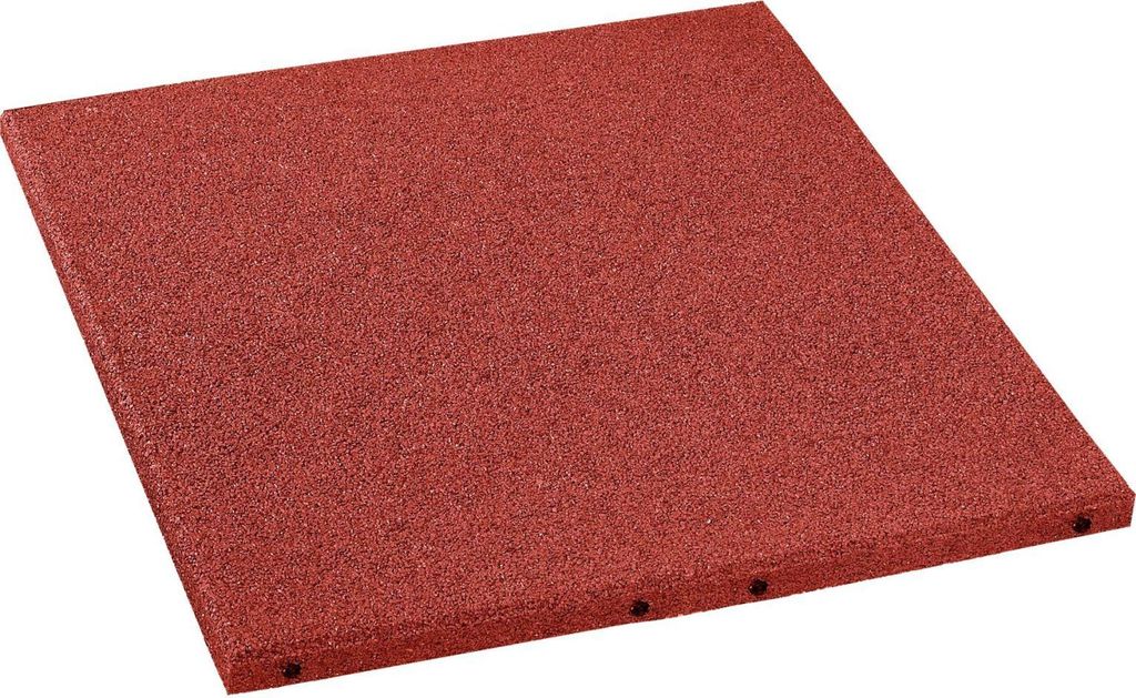 Fallschutzplatte 40 x 40 x 2,5 cm oxydrot Produktbild 