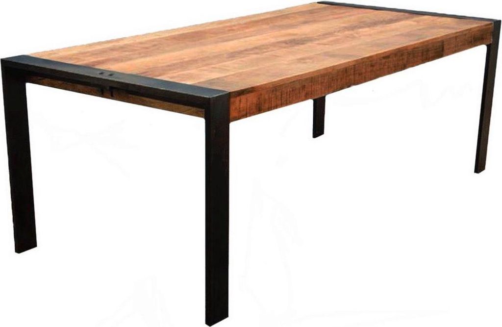 Bolt Edge Esstisch – Rechteckig – Mangoholz – Braun – 200x100x79cm – 6-8 Personen – Modern und Industrial